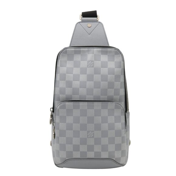 Louis Vuitton  Avenue Sling Damier Infini Leather Backpack Bag Grey - Picture 1 of 15